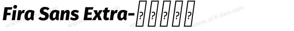 Fira Sans Extra字体转换